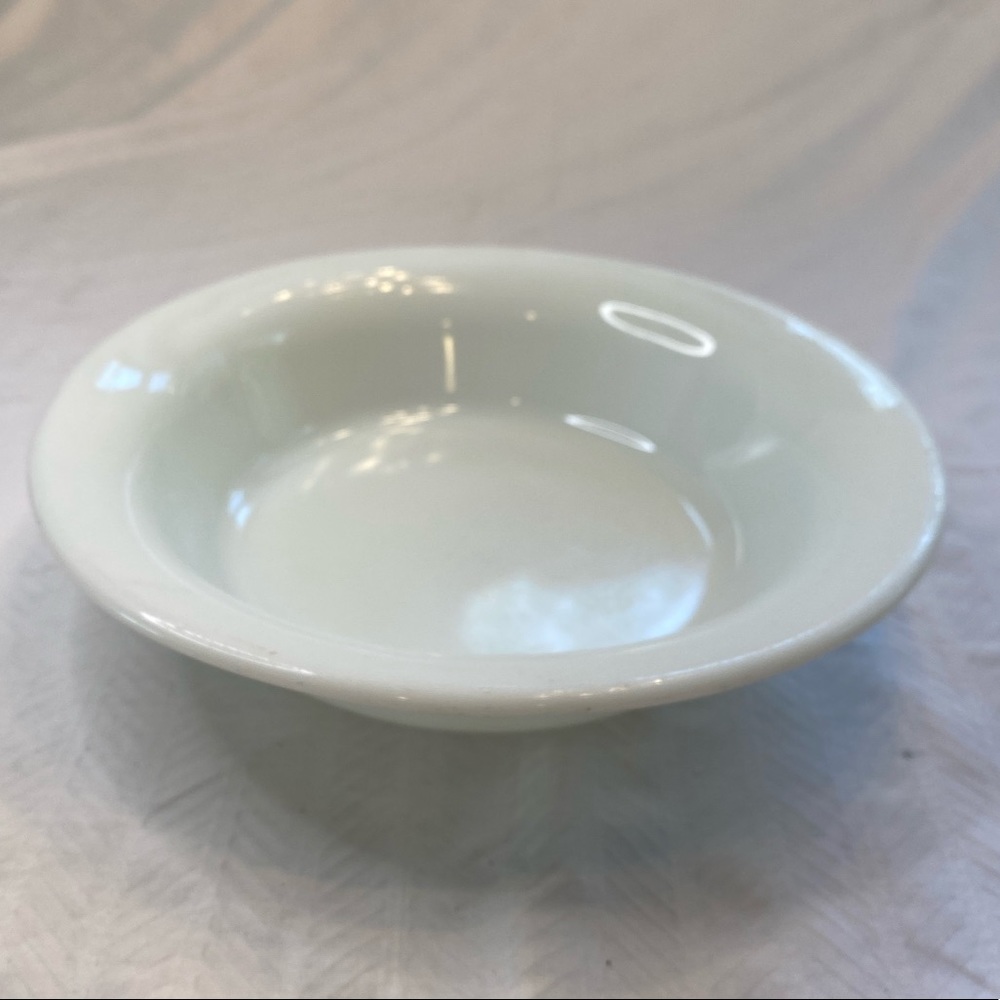 Milk glass dish bowl by Corning.